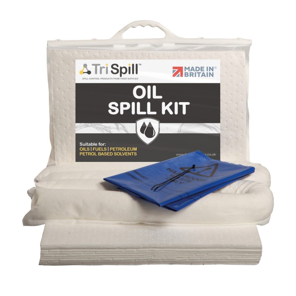 Tri Spill Oil Spill Kit - 30 Litre in Clip Top Bag