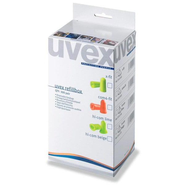 Uvex X-Fit Ear Plug Refills 2112-022 - Pack of 300