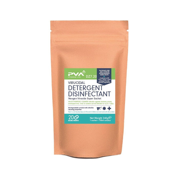 PVA Virucidal Disinfectant - Pack of 20 Sachets