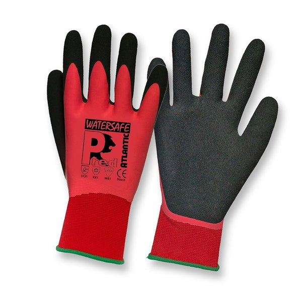 Watersafe Atlantic Wet Grip Red Gloves