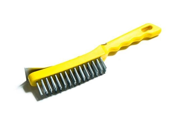 Heavy Duty Wire Brush With Scraper
